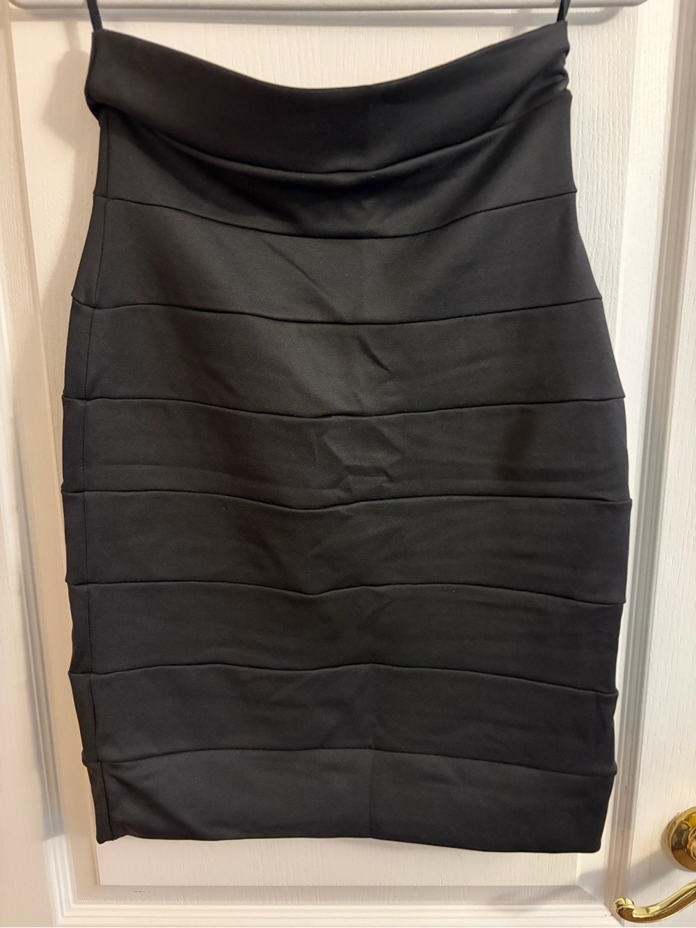Chocolate Black Bandage Pencil Skirt